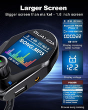 Load image into Gallery viewer, Upgraded Bluetooth FM Transmitter with Intelligent Charging &amp; Flexible Gooseneck