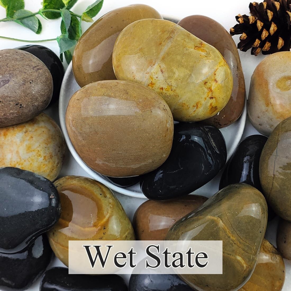 Hand-Picked 3-4" River Pebbles for Fish Tanks and Elegant Landscaping Solutions