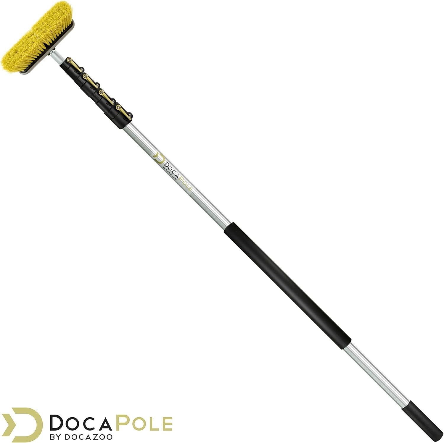 Lightweight DOCA 30 Ft Scrubbing Brush - Rubber Bumper for Safe Surface Cleaning