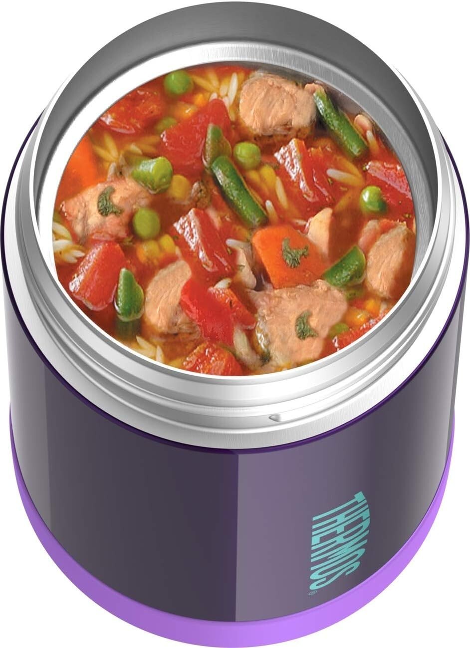 Durable Stainless Steel 16 Oz FUNTAINER Kids Food Jar - Cold Drinks for 12 Hours