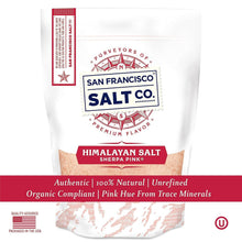 Load image into Gallery viewer, Gourmet Himalayan Pink Salt - 19 lbs. Fine Grain, Non-GMO &amp; Organic Compliant