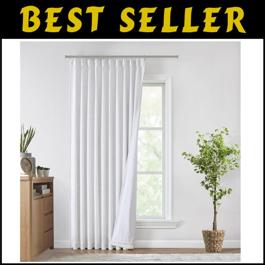 Luxury Pinch Pleat Blackout Drapes 60"W x 108"L - Machine Washable & Adjustable