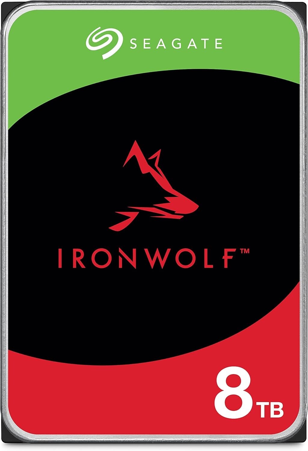 IronWolf 8TB NAS HDD - 3.5'' SATA 7200 RPM with 256MB Cache for High Performance