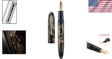 Load image into Gallery viewer, Artisan N23 Black Fountain Pen with Elegant Rabbit Totem - Quality Writing Tool