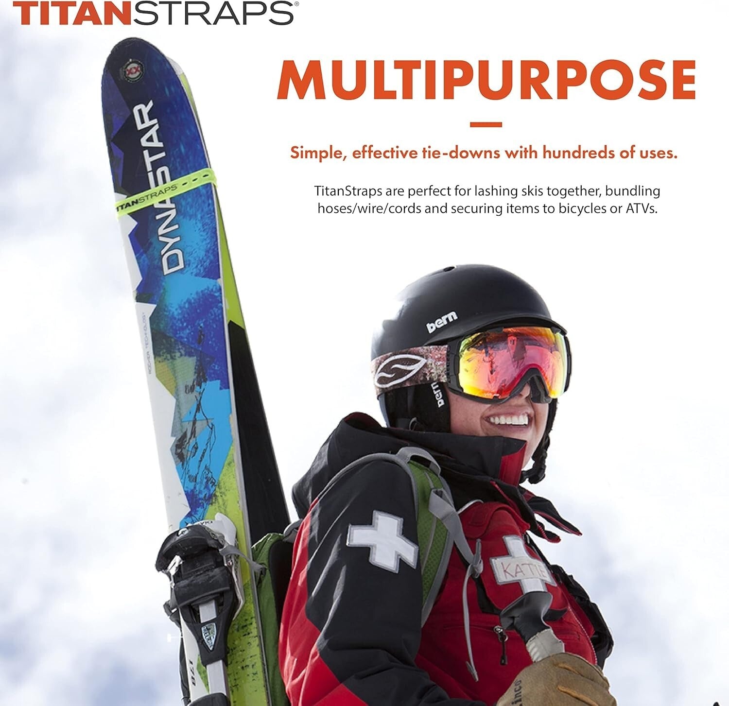 Titan Lightweight Utility Straps – 25" Reliable Tension Straps in Safety Orange