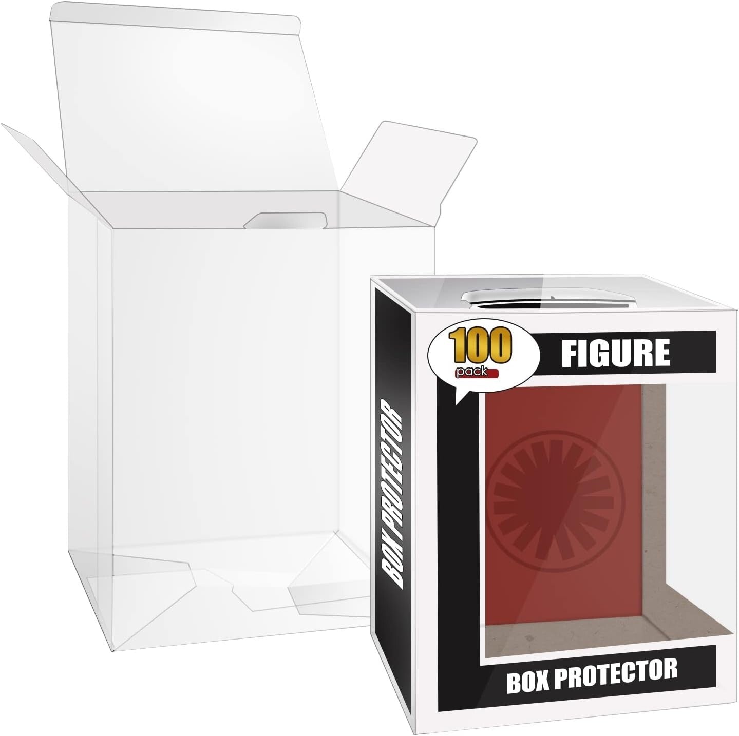 Thick Plastic 100 Pack Funko Pop Protectors - Ideal for Collectible Display