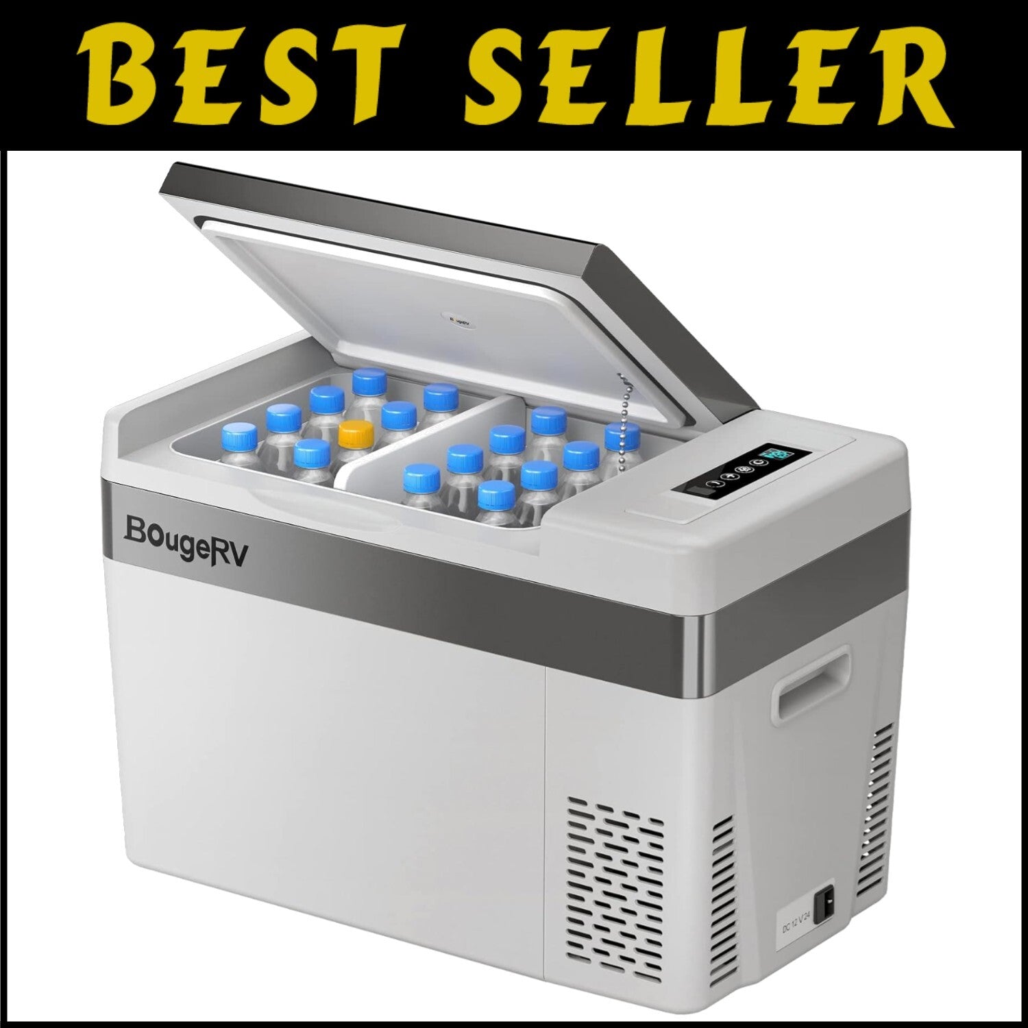 Versatile 12V/AC Compressor Cooler with 3-Level Battery Protection & Fast Freeze