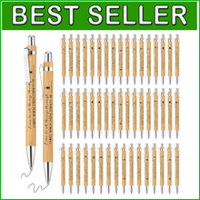 Load image into Gallery viewer, Engraved Bamboo Ballpoint Pens - 200 Inspirational Scripture Quotes for Gifting