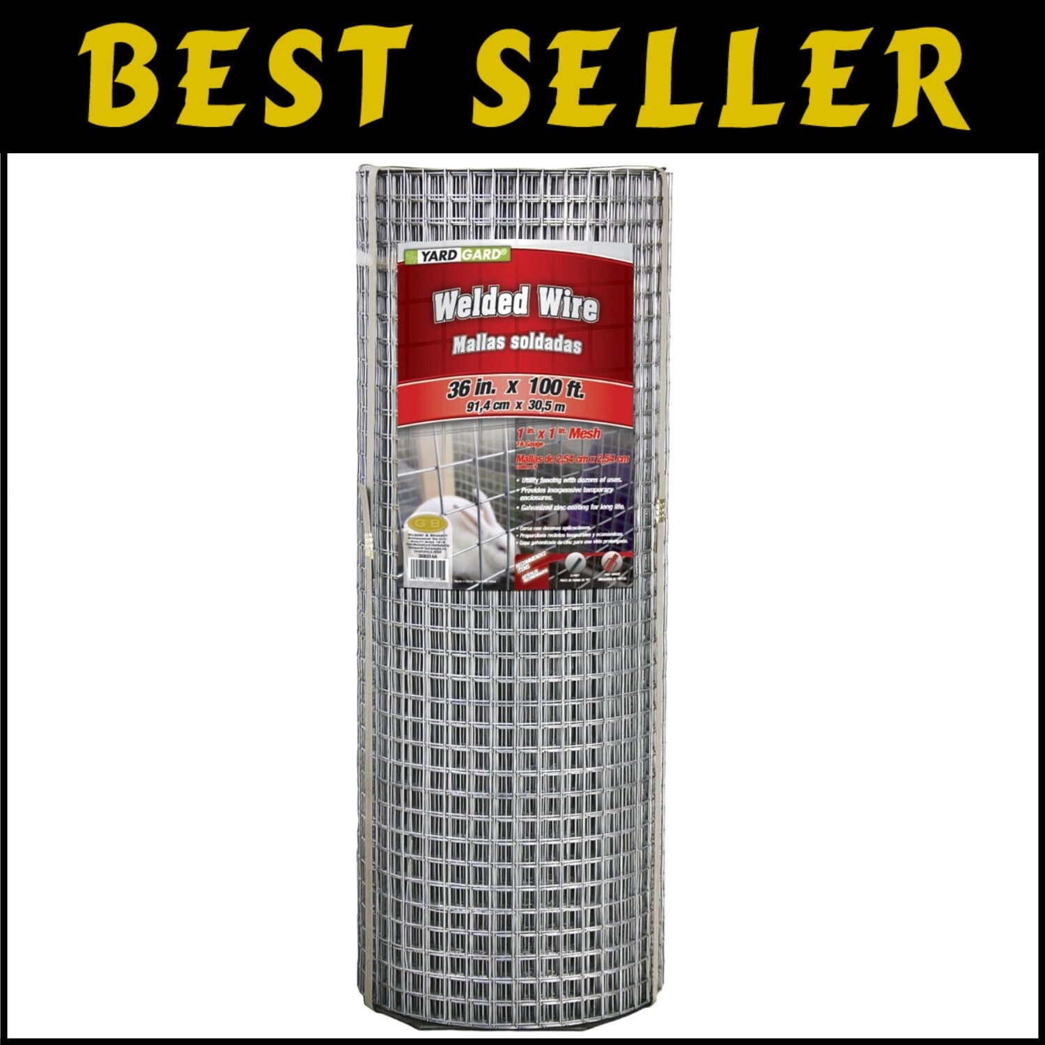 Corrosion Resistant 16-Gauge 3ft x 100ft Welded Wire Fence - Secure Your Space