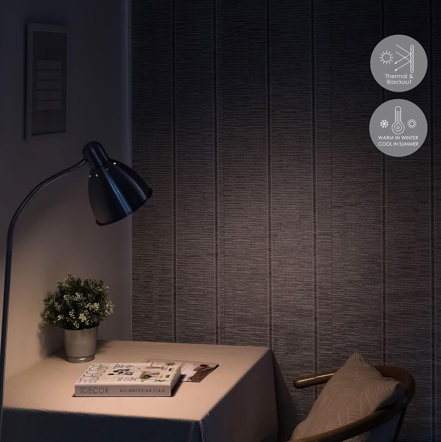 Blackout Adjustable Patio Door Blinds - Thermal Insulated & Cordless Design