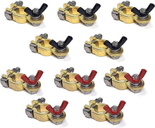 Load image into Gallery viewer, 5 Pairs Marine Grade Brass Battery Terminal Top Post - Military Spec B-12128C