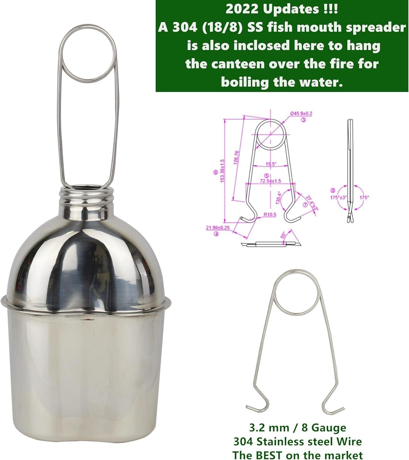 Compact and Durable Stainless Steel Cooking Set - Ideal for Survival Situations