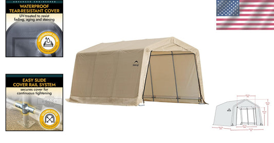 Durable 10' x 15' Instant Garage Canopy with UV Protection and Alloy Steel Frame