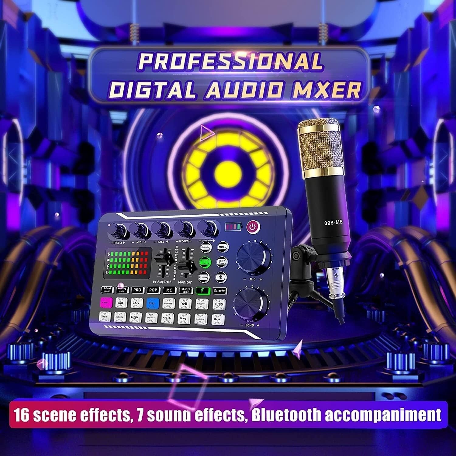 BM-800 Podcast Microphone & Mixer Bundle - Perfect for Streamers & Creators