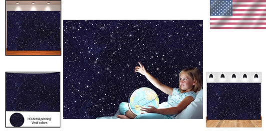 Starry Night 10x8ft Photography Backdrop - Perfect for Kids' Birthday Parties