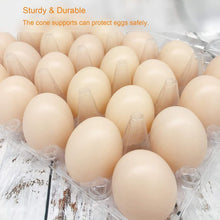 Load image into Gallery viewer, Reusable 24 Egg Clear Cartons with Free Labels – Perfect for Markets &amp; Farms