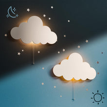 Load image into Gallery viewer, Whimsical LED Cloud Lights - Cute Battery-Powered Wall Fixtures for Baby Rooms