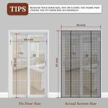 Load image into Gallery viewer, Reinforced Fiberglass Magnetic Screen - Double Door Design for Easy Access