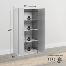 Load image into Gallery viewer, Versatile 2-Door Pantry and Garage Storage Cabinet, Adjustable Shelves 32" Wide