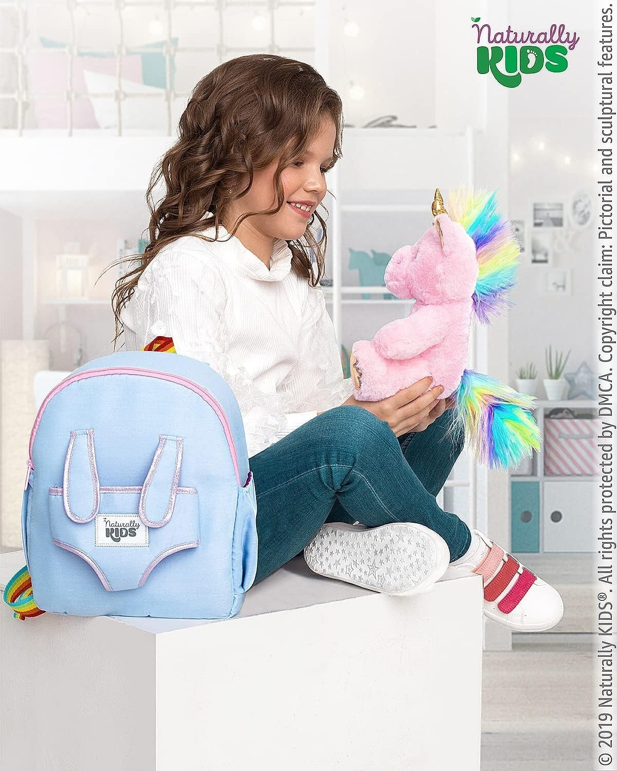 Adorable Unicorn Backpack for Girls 4-6 with Removable Toy – Perfect Gift!