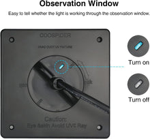 Load image into Gallery viewer, Germicidal UV-C Lamp with Spare Bulb for Home and Office Air Quality