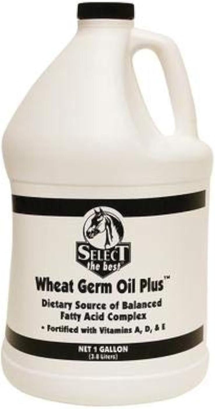 Premium Wheat Germ Oil Plus VIT A-D-E for Enhanced Pet Wellness - 1 Gallon