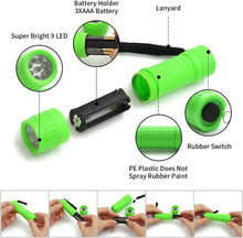 Load image into Gallery viewer, Bright &amp; Portable 30-Pack Flashlights - 5 Colors with Batteries for Fun &amp; Safety