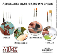 Load image into Gallery viewer, Premium Miniature Paint Brush Set for Acrylic &amp; Watercolor Artists - 10 Brushes