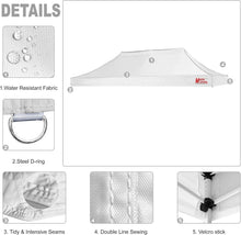 Load image into Gallery viewer, Lightweight Rectangular Canopy Cover 10x20ft - White Polyester Replacement