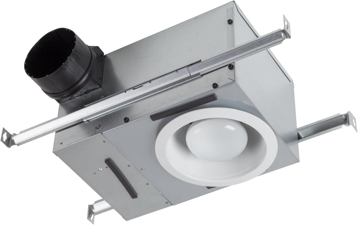 Compact Recessed Ventilation Fan with Light - 70 CFM, Ideal for Kitchen & Bath