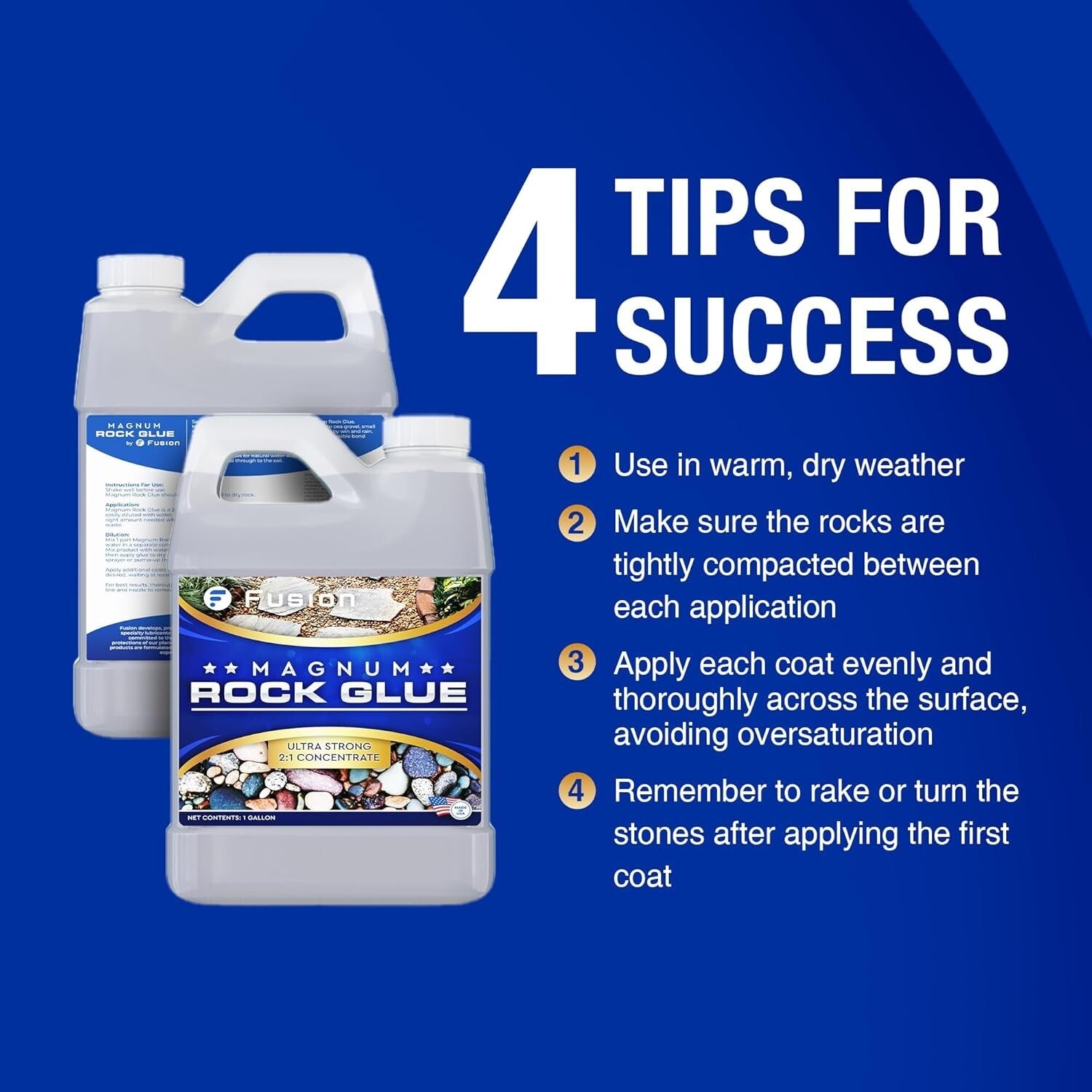 Ultimate 128oz Gel-Based Rock and Gravel Adhesive for Landscaping Excellence