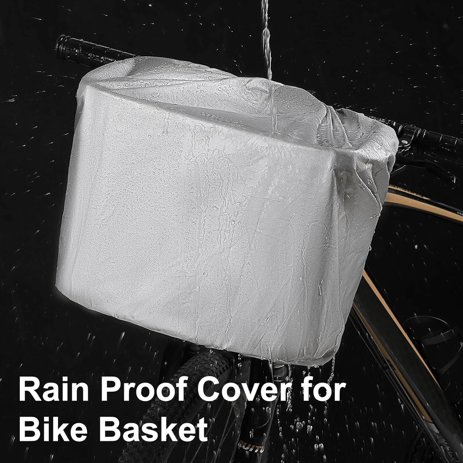 Lightweight and Durable Detachable Bike Basket with Side Pockets for Easy Access