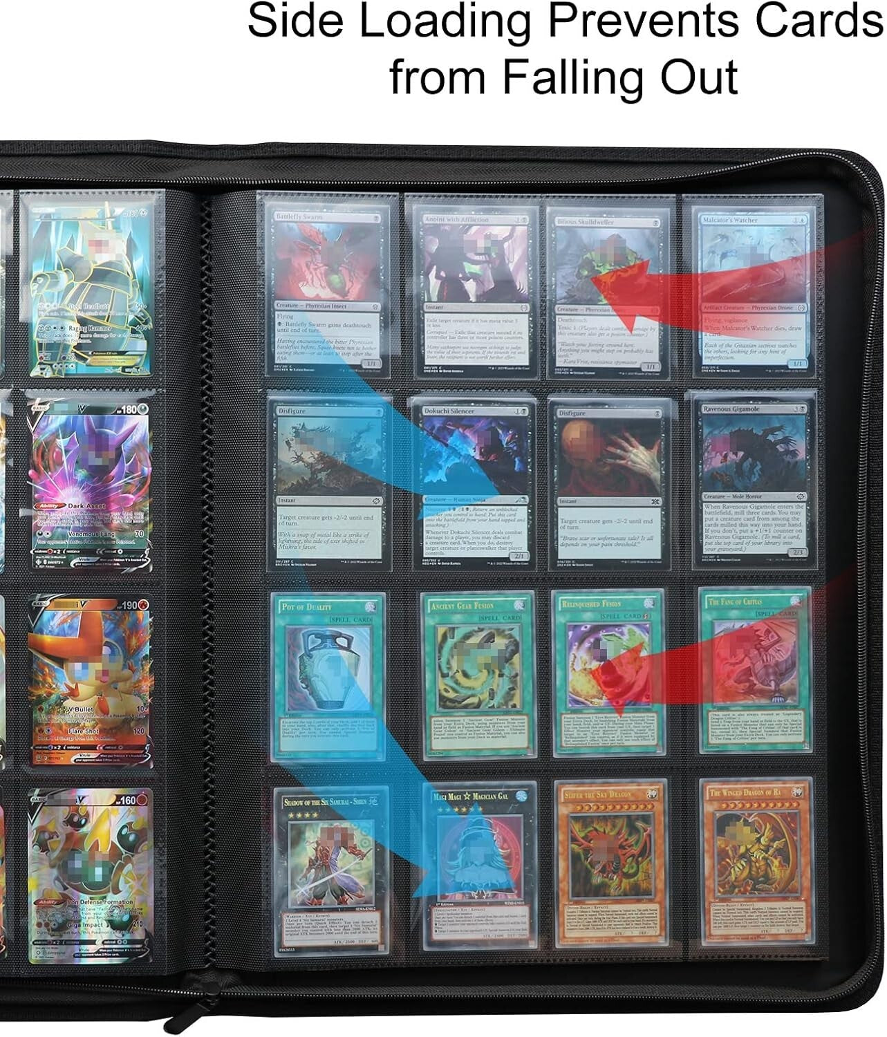 16 Pocket Trading Card Binder - Safe, Lightweight, and Stylish Collector's Album