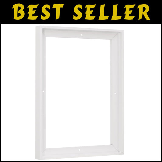 Minimalist 11x14 Floater Frame in White – Showcase Your Artwork with Style