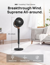 Load image into Gallery viewer, TurboPoly 40" Pedestal Fan: Remote Controlled with 8 Speeds for Ultimate Comfort