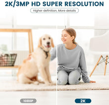 Load image into Gallery viewer, Complete Indoor Surveillance: 2-Pack 2K Cameras with Night Vision &amp; App Control