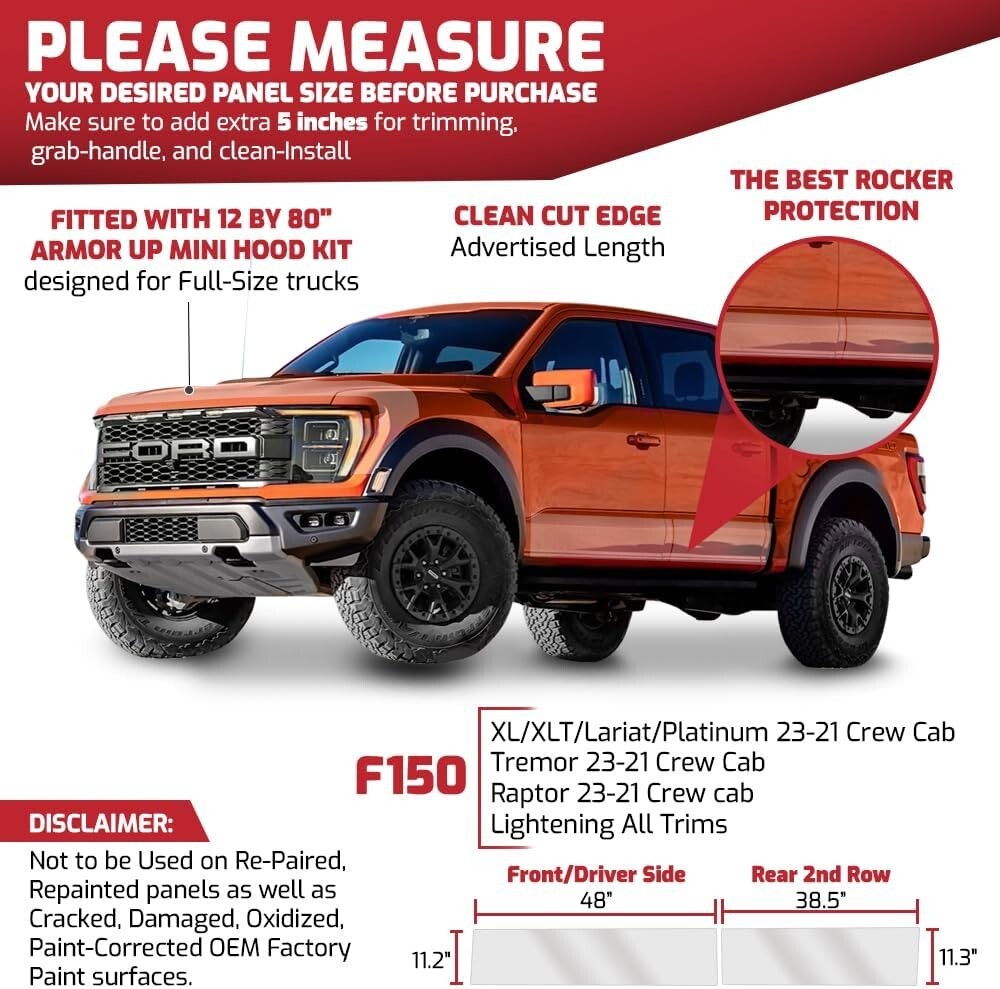 Self-Healing Clear Gloss Paint Protection Film Roll - UV Shield for Vehicles