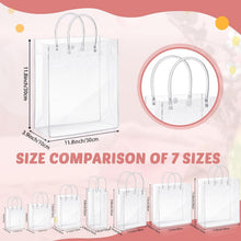 Load image into Gallery viewer, Stylish 50pcs Transparent Tote Bags with Handles - Perfect for Gifting