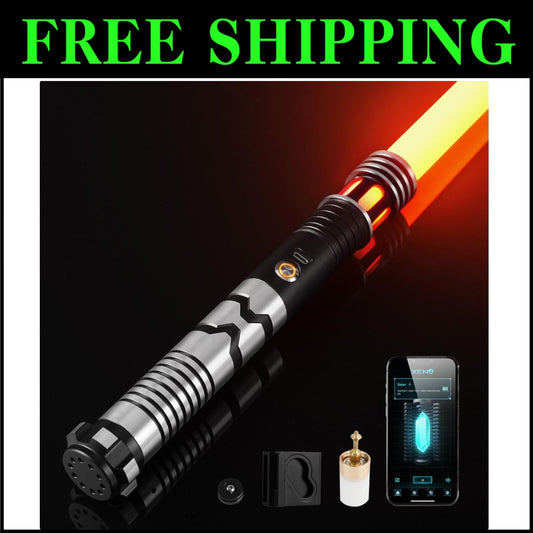 Durable Rechargeable Lightsaber with Aluminium Hilt & Infinite Color Options