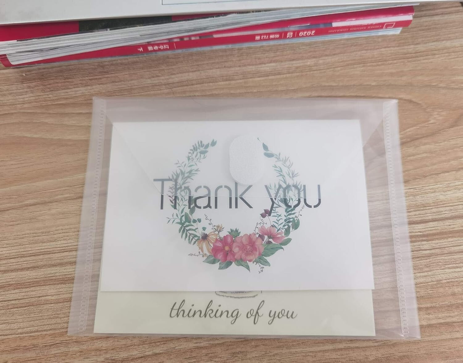 Waterproof 100-Pack A7 Organizer Envelopes with Hook and Loop for Secure Storage