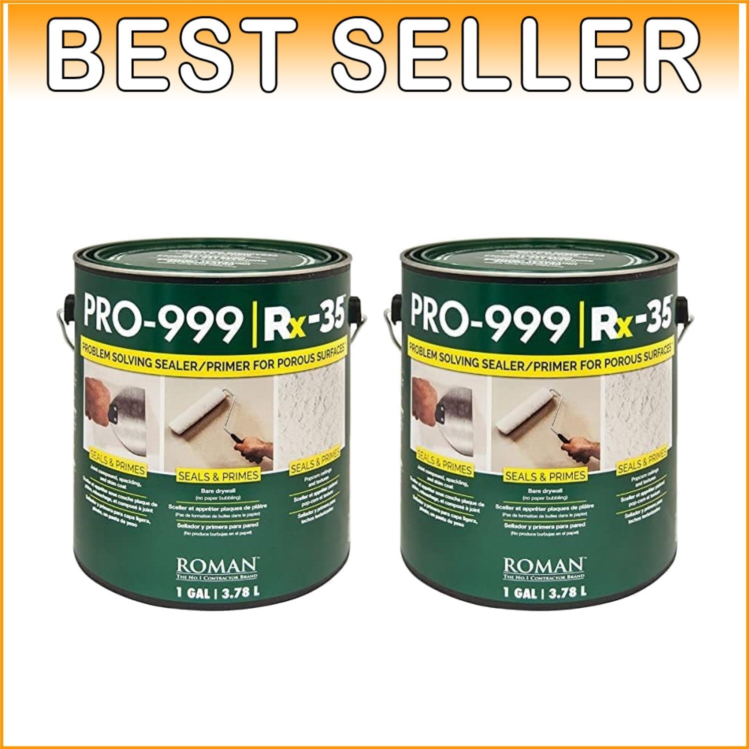 Clear Matte Finish Wallpaper Primer - Water-Based & Easy Cleanup, 2 Gal Pack