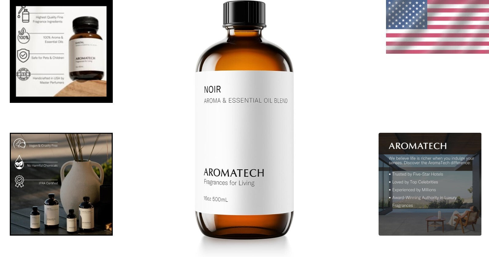 Versatile Noir Essential Oil: Elegant Home Aroma for All Seasons - 16.9 fl oz