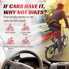 Load image into Gallery viewer, Tailgator Smart Bike Rear LED Brake Light - 300 Lumens for Ultimate Safety