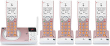 Load image into Gallery viewer, Rose Gold Cordless Phone System with Digital Answering Machine &amp; Call Blocking