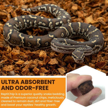 Load image into Gallery viewer, 36 Quart Loose Coconut Chip Substrate for Healthy Snake and Tortoise Enclosures