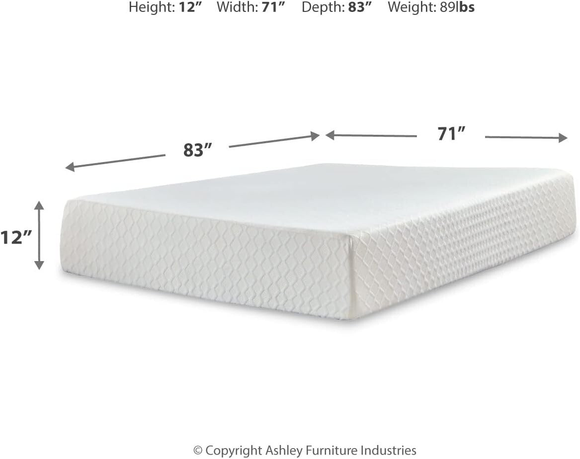 12-Inch California King Memory Foam Mattress with Green Tea & Charcoal Infusion