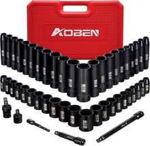 Load image into Gallery viewer, Comprehensive 49-Piece Socket Set: 3/8-Inch Drive with Extensions &amp; Adaptors