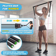 Load image into Gallery viewer, Professional Pilates Resistance Bar Kit with Accessories for Effective Training