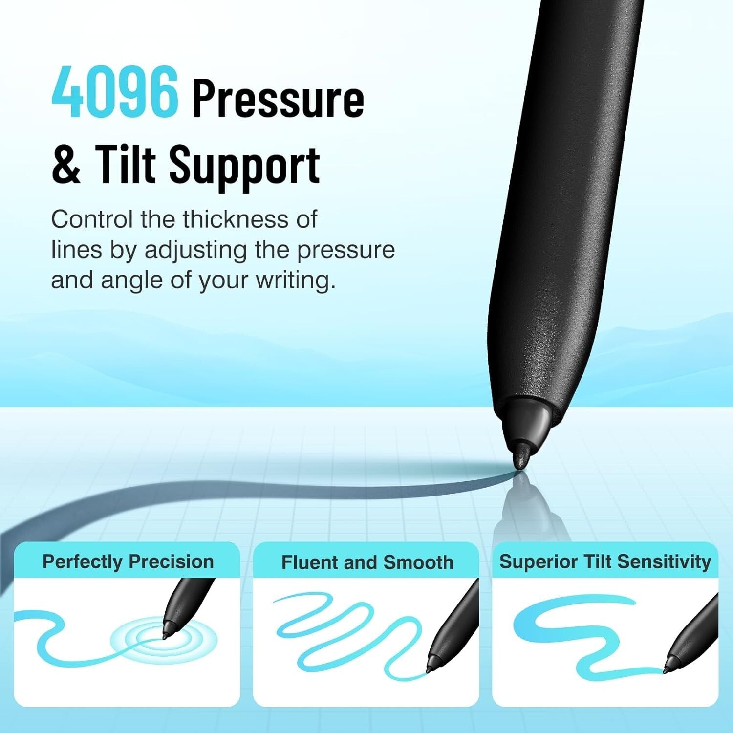 Ergonomic Magnetic Stylus with Eraser for reMarkable 2 – Tilt Support Design