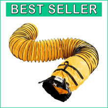 Load image into Gallery viewer, Reinforced PVC Ducting 25FT for 12-Inch Exhaust Fan - Flame Retardant &amp; Flexible